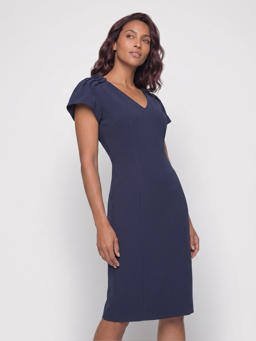 BADGLEY MISCHKA DRESSY DRESS NAVY COLOR SIZE 14 US